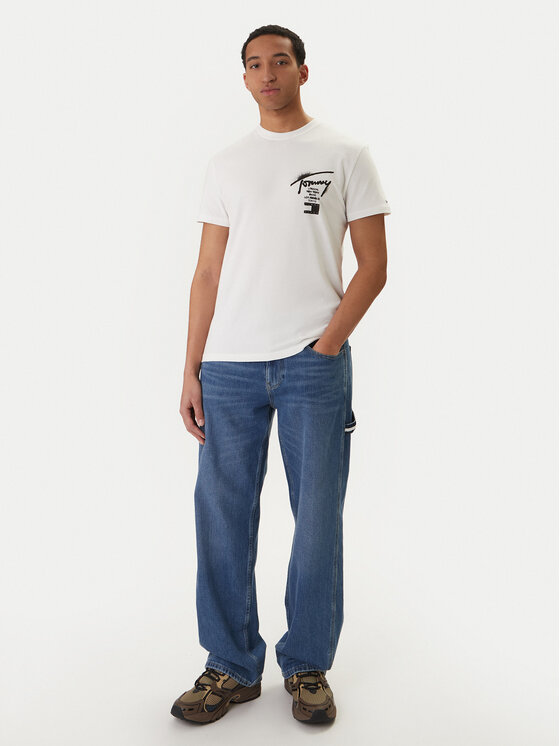 Tommy Jeans Tommy Jeans Camiseta DM0DM22553 Blanco Regular Fit
