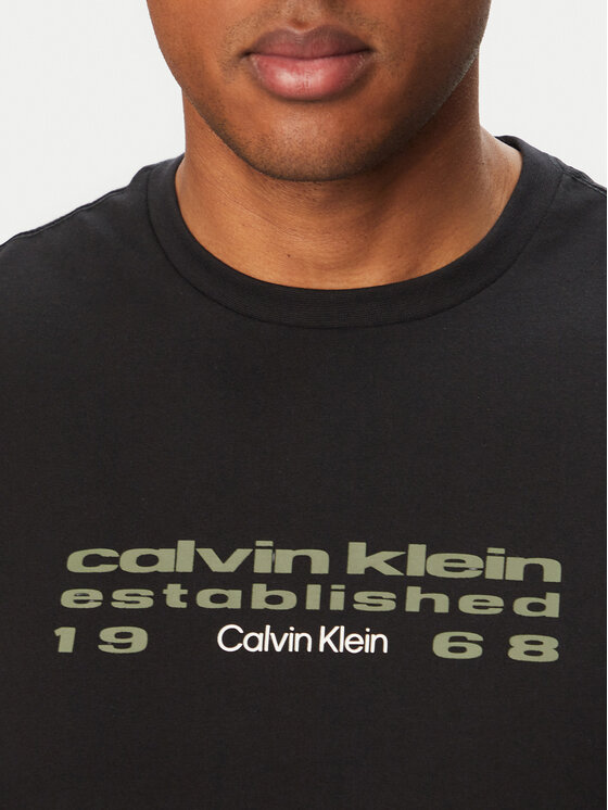 Calvin Klein Jeans Calvin Klein Jeans Camiseta SS 30s EU LV04RG800G Negro Regular Fit