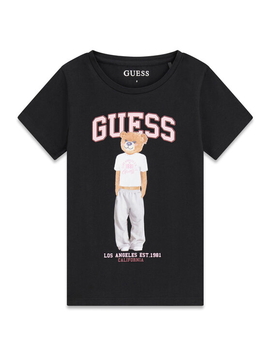 Guess Guess T-shirt J6YI08 K3710 Crna Regular Fit