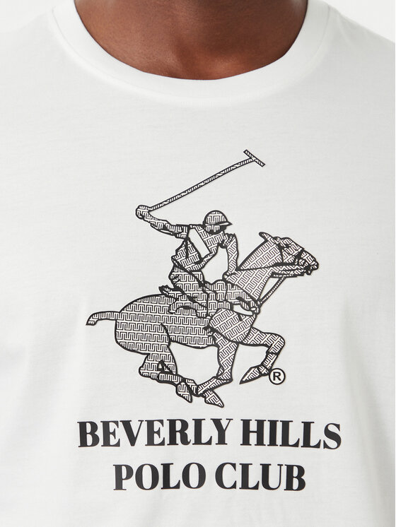 Beverly Hills Polo Club Beverly Hills Polo Club Camiseta M1619-HR Blanco Regular Fit