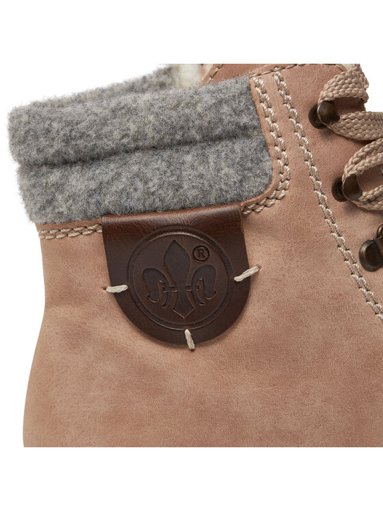 Rieker Trapper stila apavi Rieker Y9430-32 Rozā
