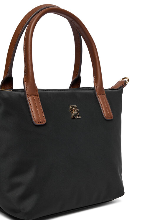 Tommy Hilfiger Τσάντα Tommy Hilfiger Popette Mini Tote AW0AW17709 Μαύρο