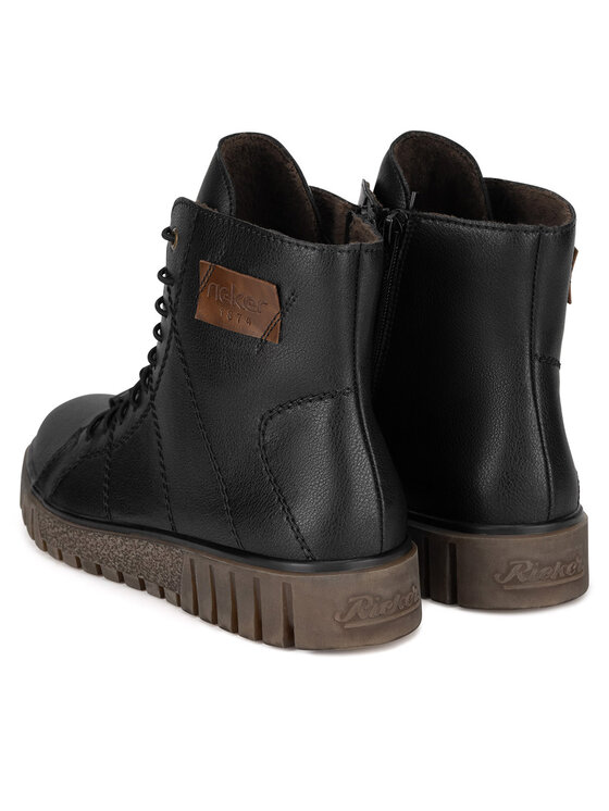 Rieker Šnurovacia obuv Rieker Y3421-00 Čierna