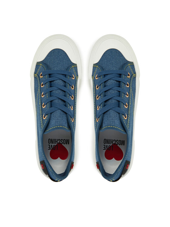 LOVE MOSCHINO Tornacipő LOVE MOSCHINO JA15012G1MJO5700 Kék