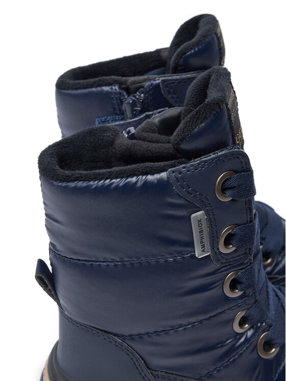 Geox Kozačky Geox J Adelhide Girl B Ab J16EWA 0LVBC C4002 M Tmavomodrá