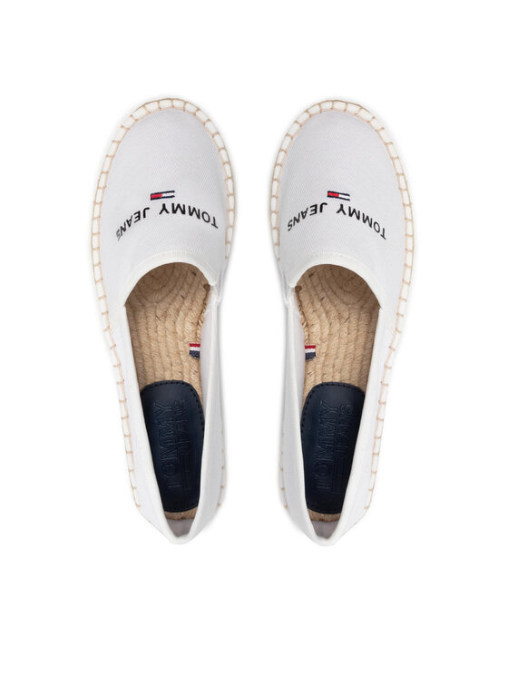 Tommy Jeans Espadryle Tommy Jeans Espadrille EN0EN01815 Biały