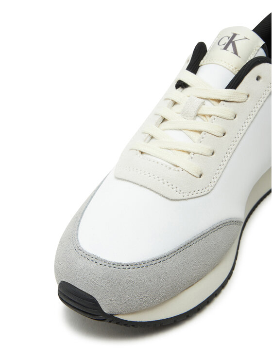 Calvin Klein Jeans Αθλητικά Calvin Klein Jeans Retro Runner Iconic Snk YM0YM01119 Λευκό