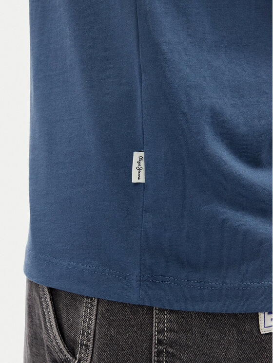 Pepe Jeans Pepe Jeans Majica Dylan PM509728 Modra Regular Fit