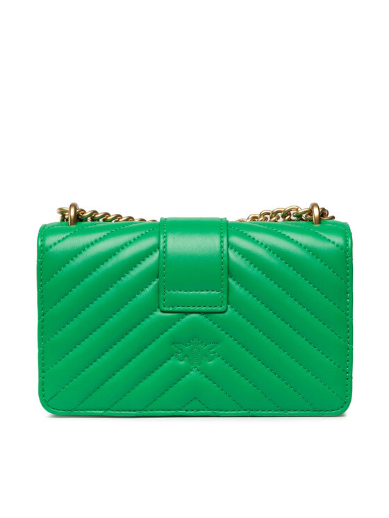 PINKO Soma Pinko Love Mini Icon V Quilt Dc PE 22 PLTT 1P22JU Y7SQ Zaļš