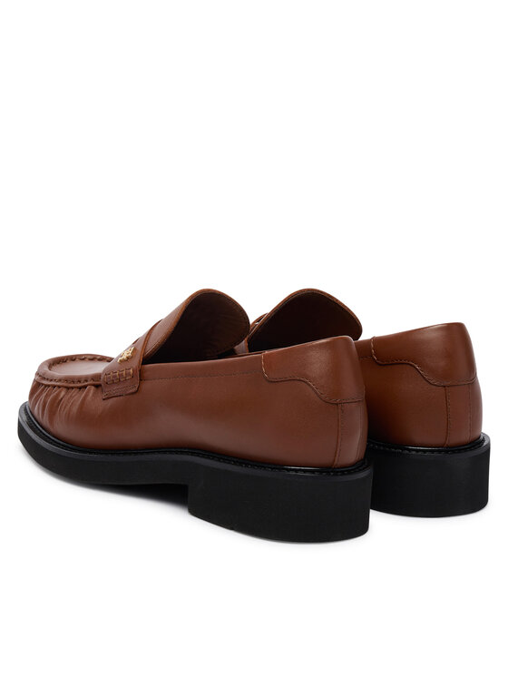 Tommy Hilfiger Mokasini Tommy Hilfiger Th Square Toe Leather Loafer FW0FW08977 Rjava