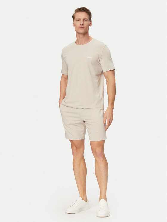 BOSS BOSS Camiseta Mix&Match 50515312 Beige claro Regular Fit