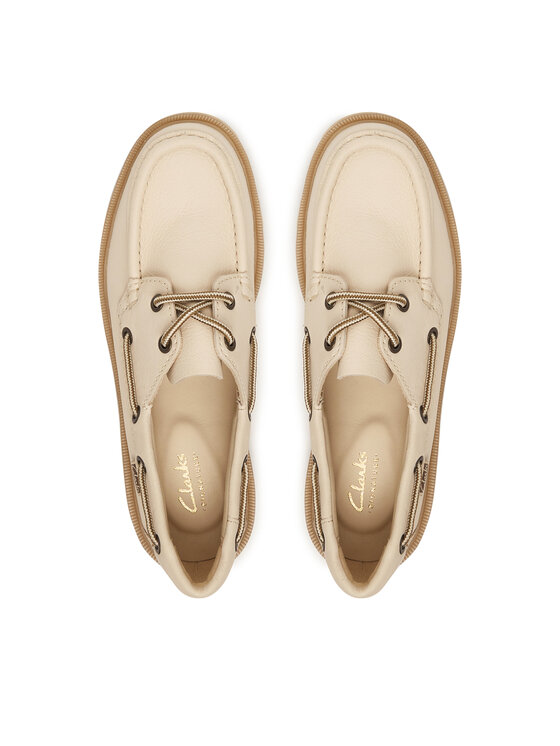 Clarks Снікерcи Clarks Cleyhill Boat. 26187841 Écru