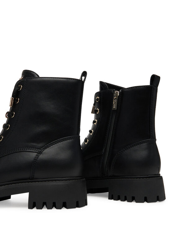 Guess Trapper stila apavi Guess FLTFNA ELE10 Melns