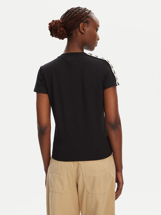 Kappa Kappa T-shirt Banda Pippigt 351N56W Nero Regular Fit