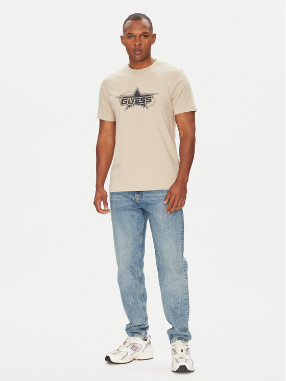 Guess Guess Футболка Z5YI02 I3Z14 Бежевий Regular Fit