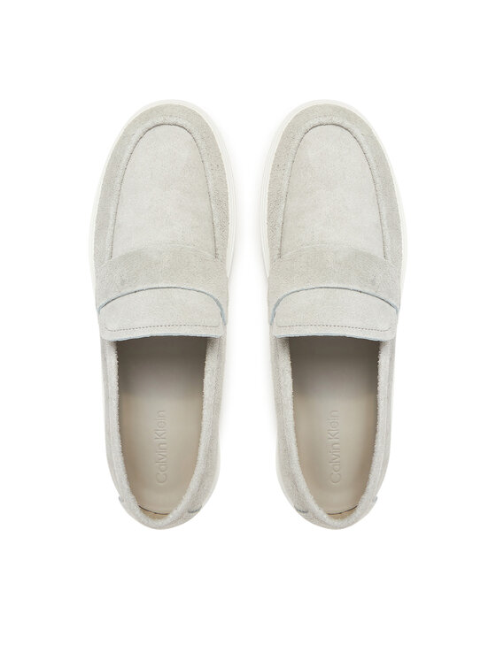 Calvin Klein Mokasíny Calvin Klein Moccasin Sue Unlined HM0HM01819 Sivá