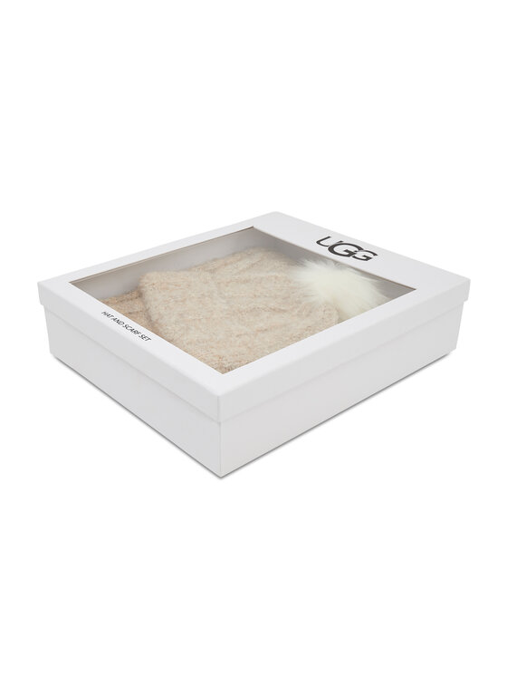 Ugg Set berretto e sciarpa Ugg W Boucle Beanie And Scarf Set 20960 Beige