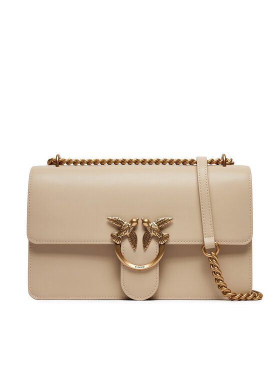 PINKO Kabelka Pinko Love One Classic Dc AI 24-25 PLTT 100941 A0F1 Béžová