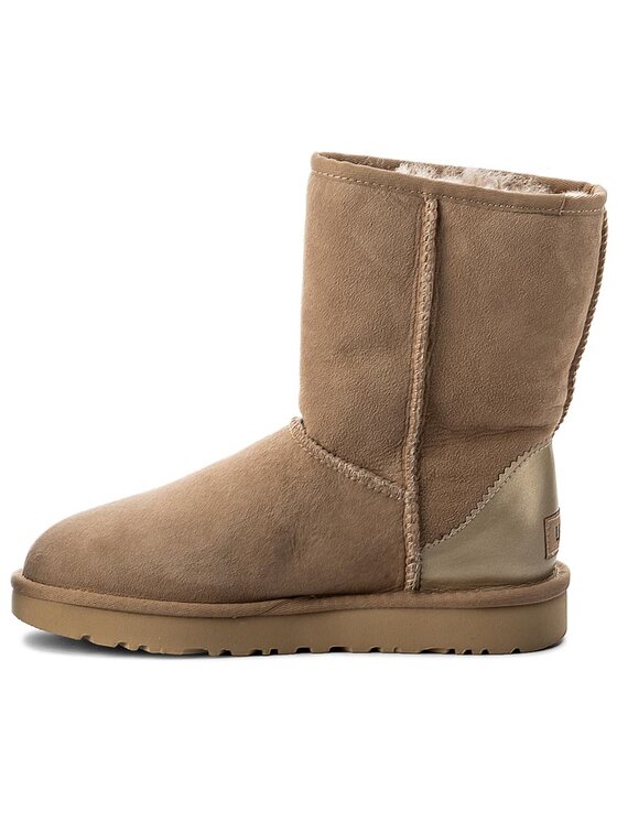 Ugg Sniego batai Ugg W Classic Short II Metallic 1019030 Smėlio