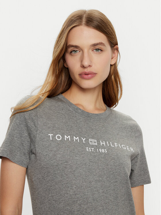 Tommy Hilfiger Tommy Hilfiger Póló WW0WW40276 Szürke Regular Fit