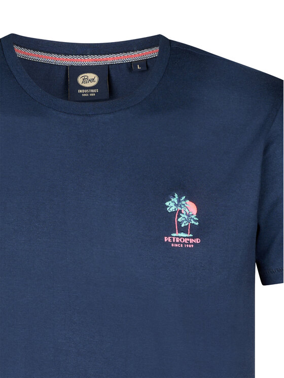 Petrol Industries Petrol Industries Camiseta M-1050-TSR644 Azul marino Regular Fit