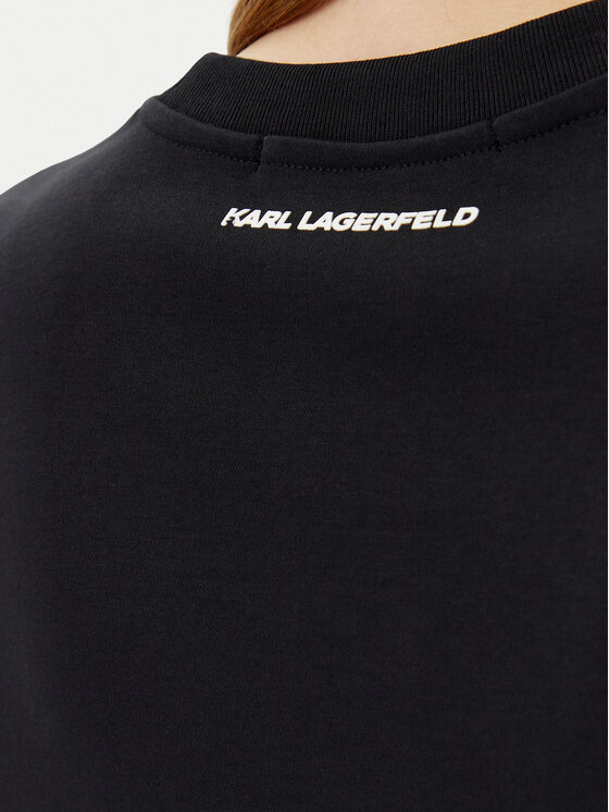 KARL LAGERFELD KARL LAGERFELD Majica A2W17119 Črna Regular Fit