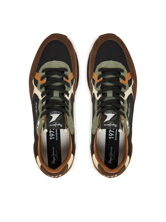 Pepe Jeans Snīkeri Pepe Jeans Brit Prints M PMS400002 Brūns