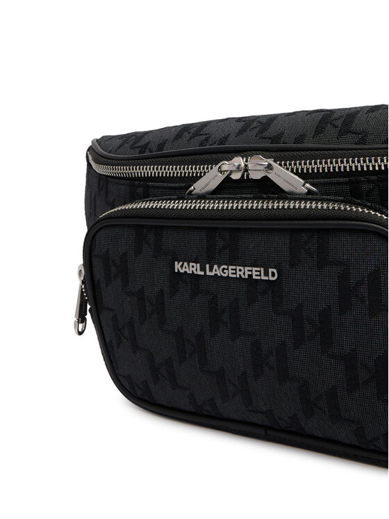 KARL LAGERFELD Torbica za okrog pasu﻿ KARL LAGERFELD B3M30250 Črna