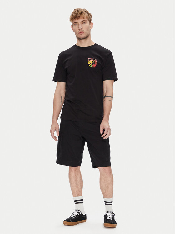 Volcom Volcom Футболка Tooflow A3512551 Чорний Classic Fit