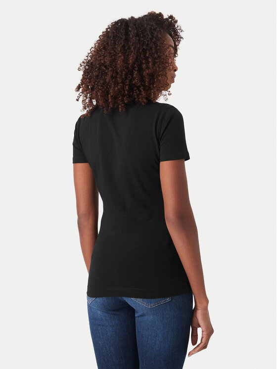 Guess Guess Póló W5GI17 J1314 Fekete Slim Fit
