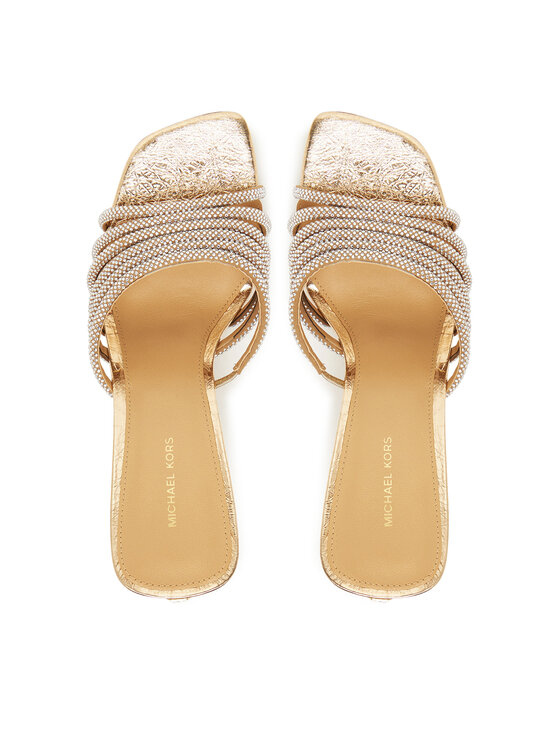 MICHAEL Michael Kors Nazouváky MICHAEL Michael Kors klapki 40T5HSHS4S Zlatá