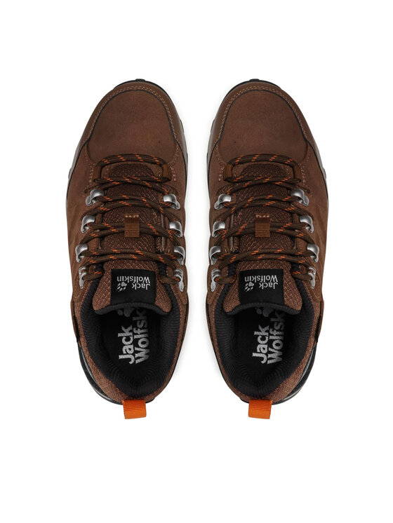 Jack Wolfskin Трекінгові черевики Jack Wolfskin Refugio Texapore Low W 4050821 Коричневий
