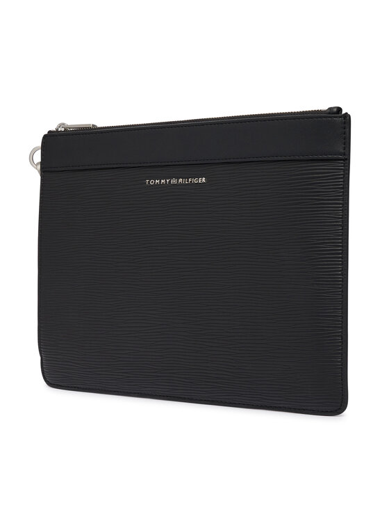 Tommy Hilfiger Taška cez rameno Tommy Hilfiger Th Business Saffiano Pouch AM0AM14823 Čierna