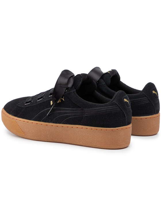 Puma Сникърси Puma Vikky Platform Ribbon 364979 01 Черен