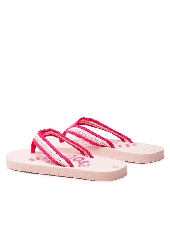 Tommy Hilfiger Japonke Tommy Hilfiger Logo Print Flip Flop T3A8-33294-0058 S Roza
