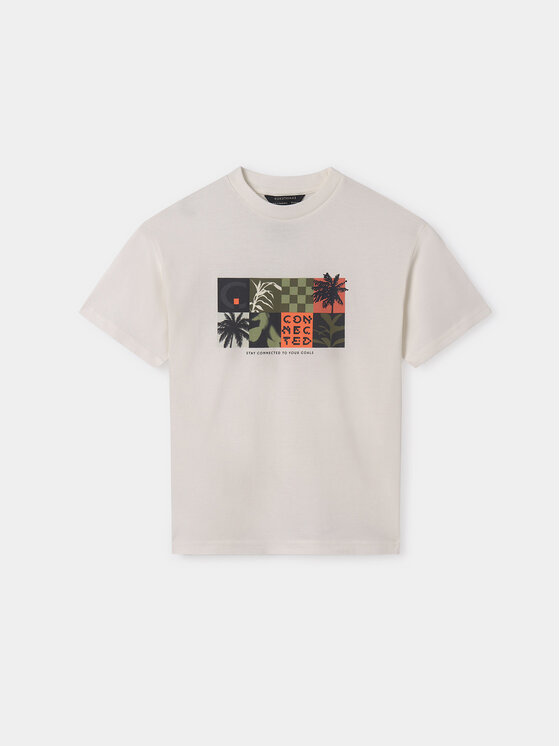 Mayoral Mayoral Camiseta 6038 Blanco Regular Fit