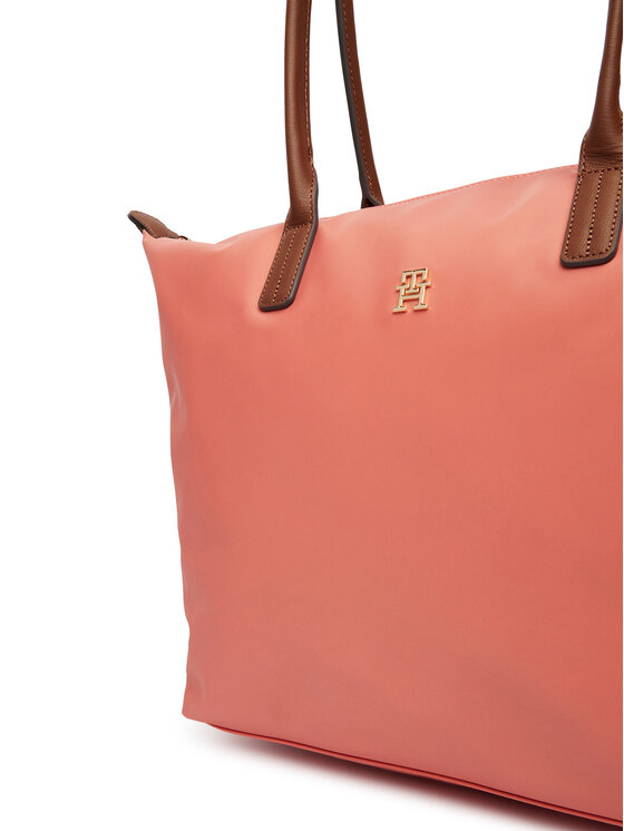 Tommy Hilfiger Rankinė Tommy Hilfiger Popette Tote AW0AW17711 Koralų