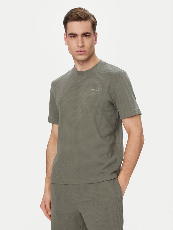 HUGO HUGO Camiseta Austin 50532011 Verde oscuro Regular Fit