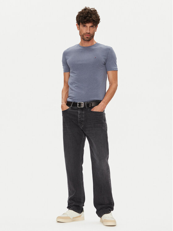 Tommy Jeans Tommy Jeans Camiseta Jaspe DM0DM20363 Azul Slim Fit