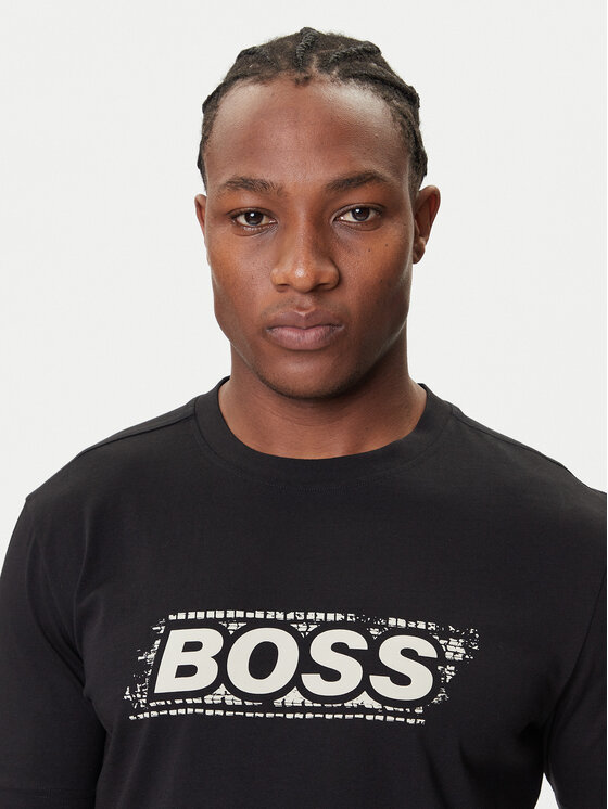 BOSS BOSS Camiseta Te_Wheel 50546381 Negro Regular Fit