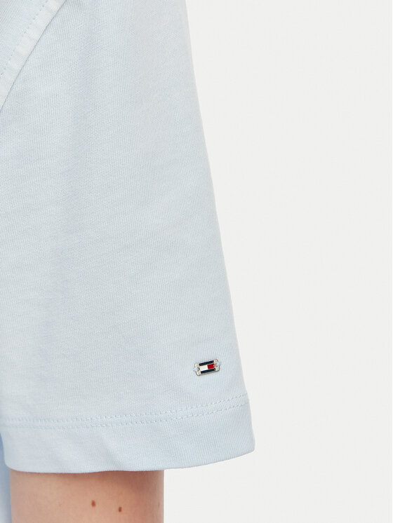 Tommy Hilfiger Tommy Hilfiger Camiseta Crest WW0WW48713 Azul claro Relaxed Fit