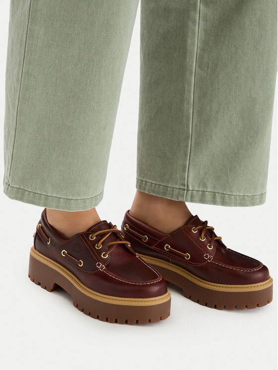Timberland Лофери Timberland Stone Street Boat TB0A2QDMD571 Коричневий