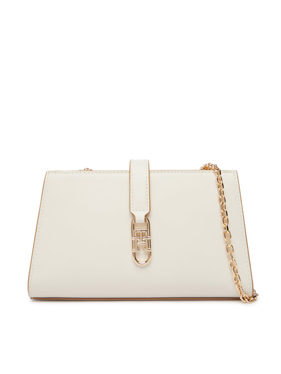 Tommy Hilfiger Дамска чанта Tommy Hilfiger Th Libre Chain Crossover AW0AW18614 Бежов