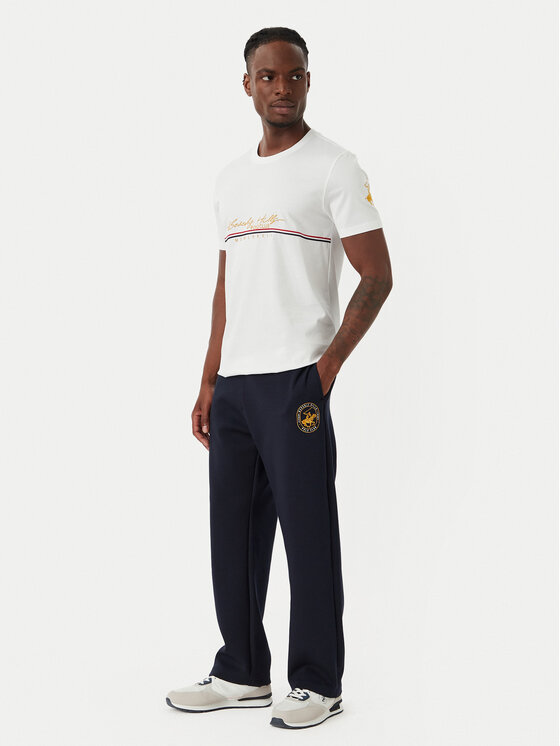 Beverly Hills Polo Club Beverly Hills Polo Club Camiseta P-SS26M-TS1519 Blanco Regular Fit
