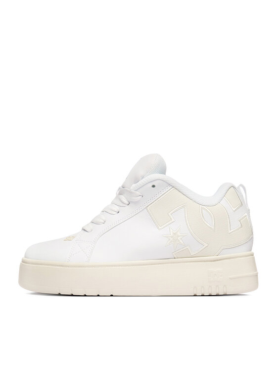 DC Shoes Снікерcи DC Shoes EO-COURT GRAFFIK PLATFORM DC02422102 Білий