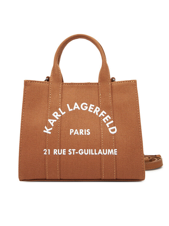 KARL LAGERFELD Kabelka KARL LAGERFELD A3W50118 Hnědá