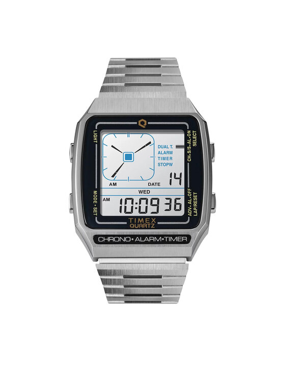Timex Sat Timex Reissue Digital Lca TW2U72400 Srebrna