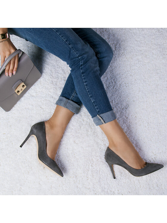 Furla Туфлі на шпильці Furla Blogger 982123 S Y991 C10 Сірий