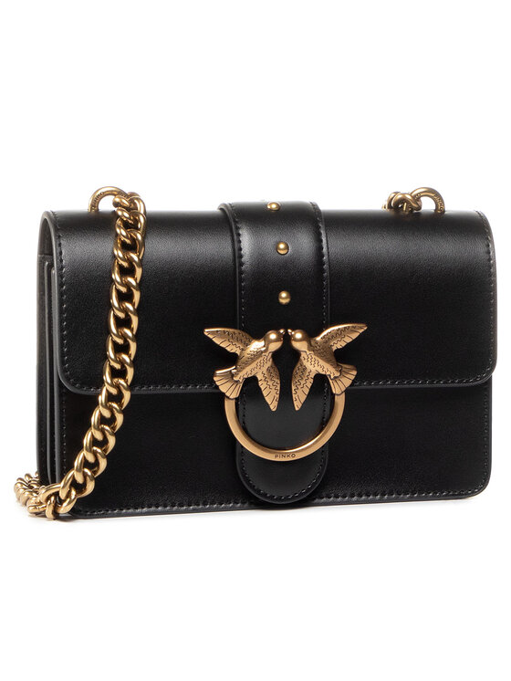 PINKO Kabelka Pinko Love Mini Icon Simply C. PE 20 PLTT 1P21TF Y6JC Černá