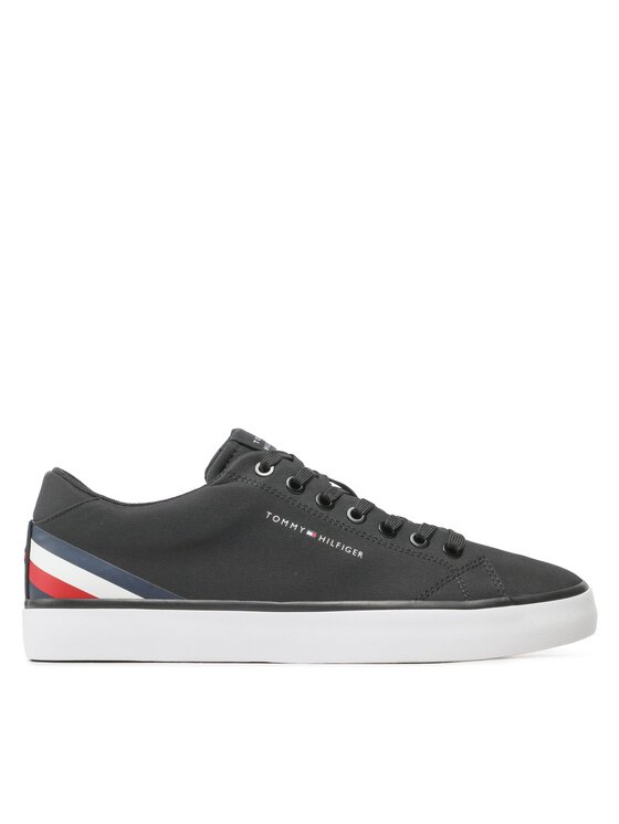 Sneakers Tommy Hilfiger Hi Vulc Core Low Stripes FM0FM04735 Nero